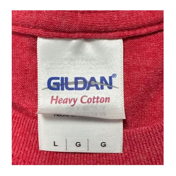 Men's Christmas T-Shirt "I Can Get You On The Naughty List" Sz Large Red Holiday - Picture 8 of 8